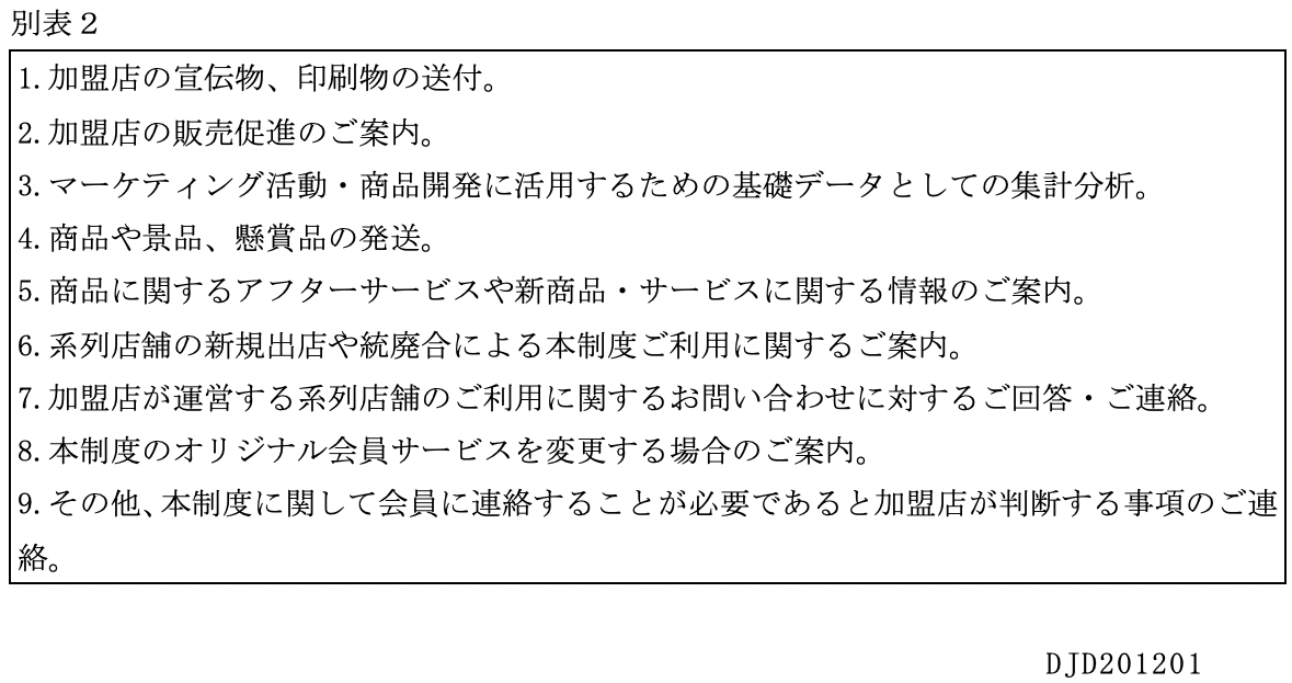 別表2